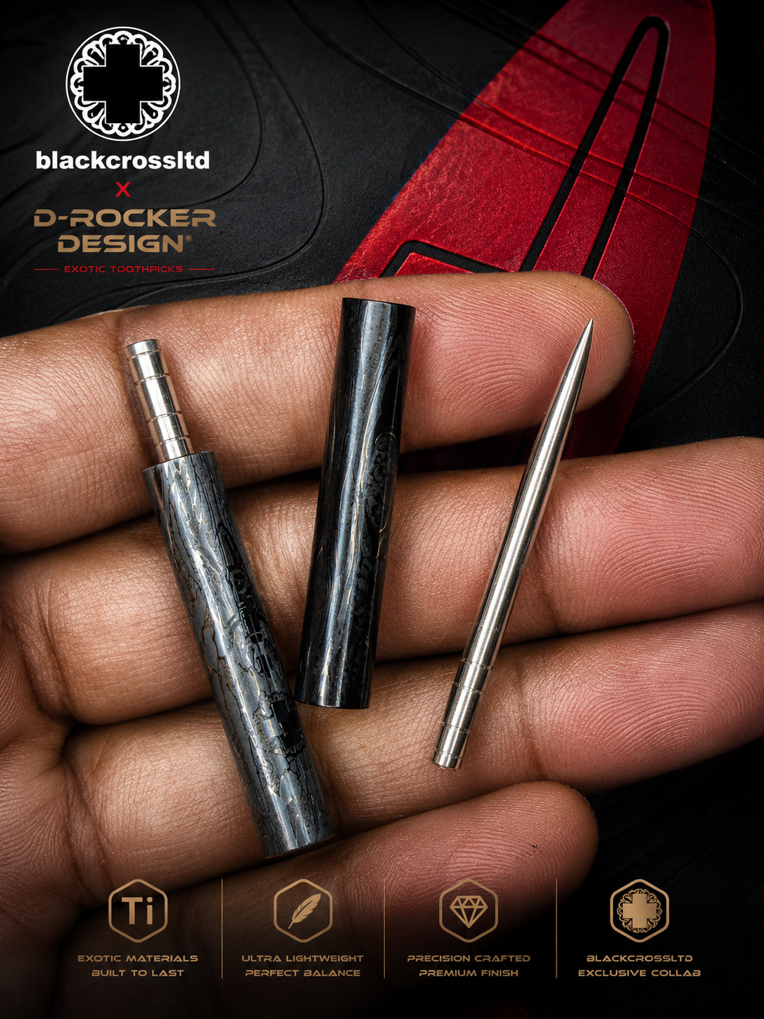 UpTown Toothpick BlackCross LTD x D Rocket Design