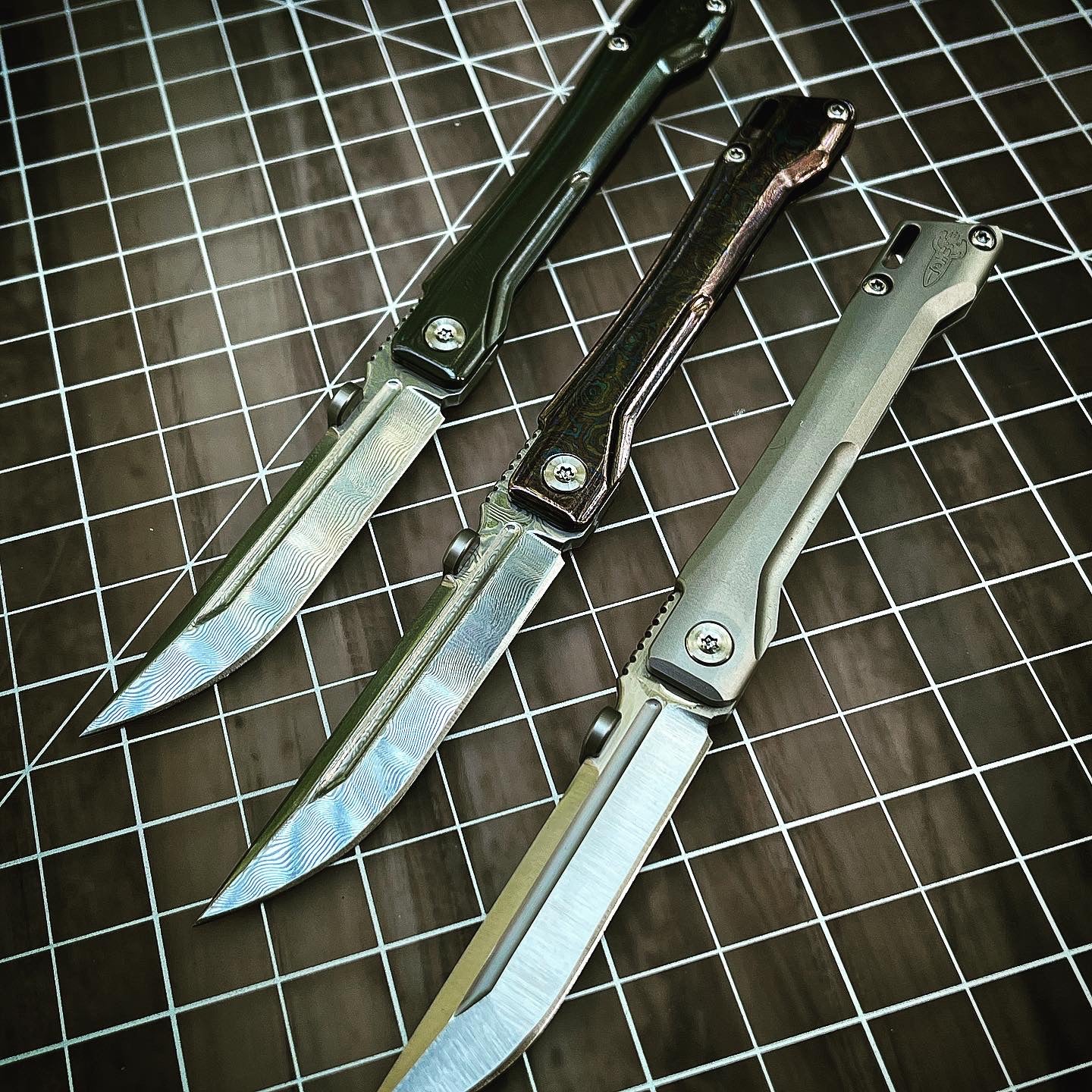 Exotic Zirc and Timascus OB (Onna-Bugeisha) Modern Front Flipper