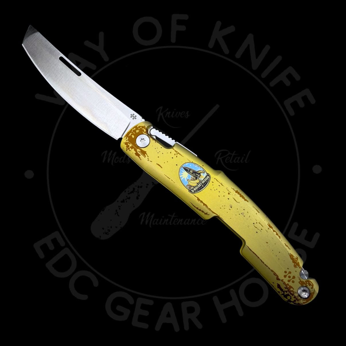 BANANA Kazekiri Art – Titanium Slipjoint Folder (S35VN)