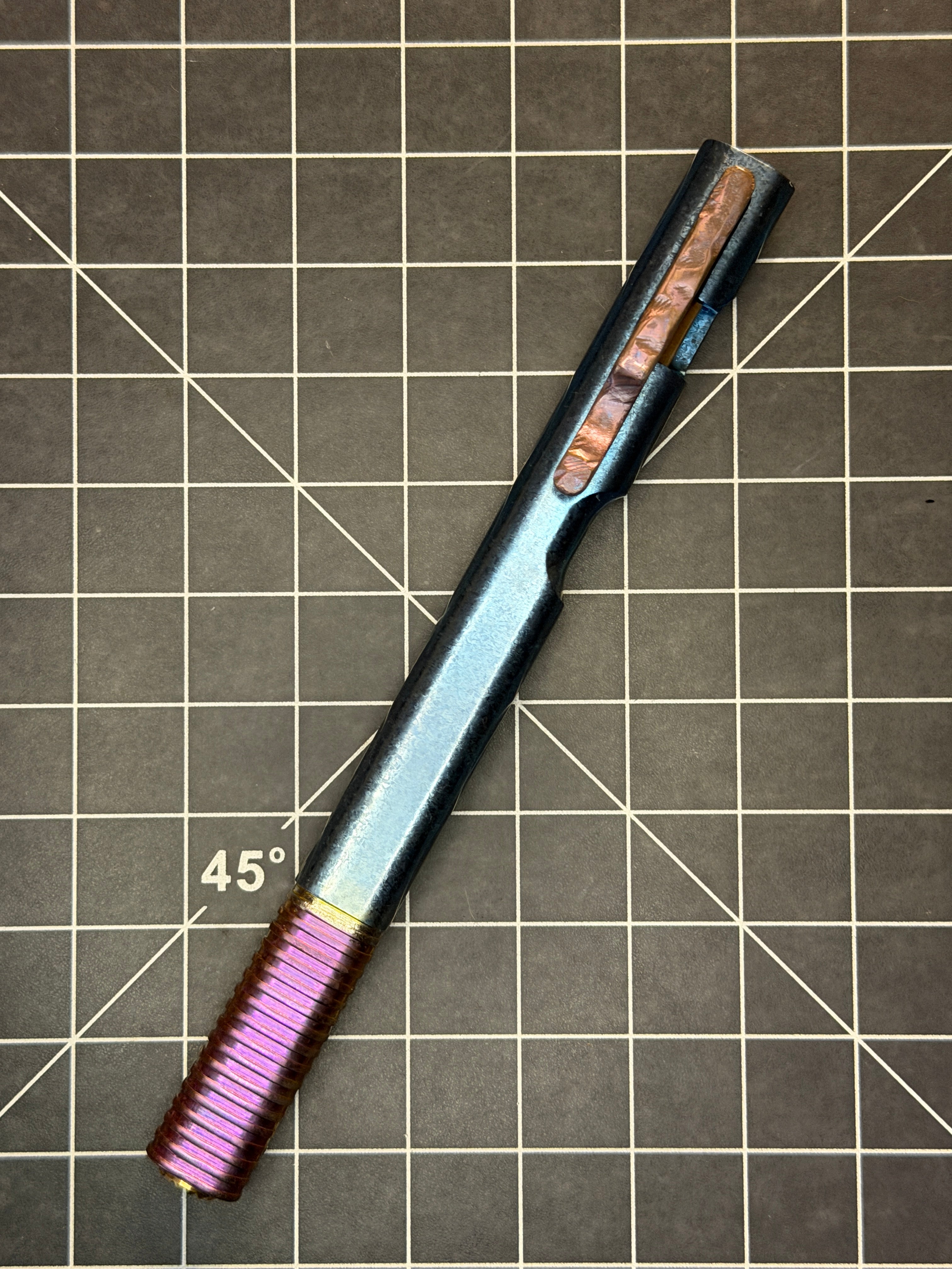 Gradient Color Crystal Titanium Oval V3 - #1