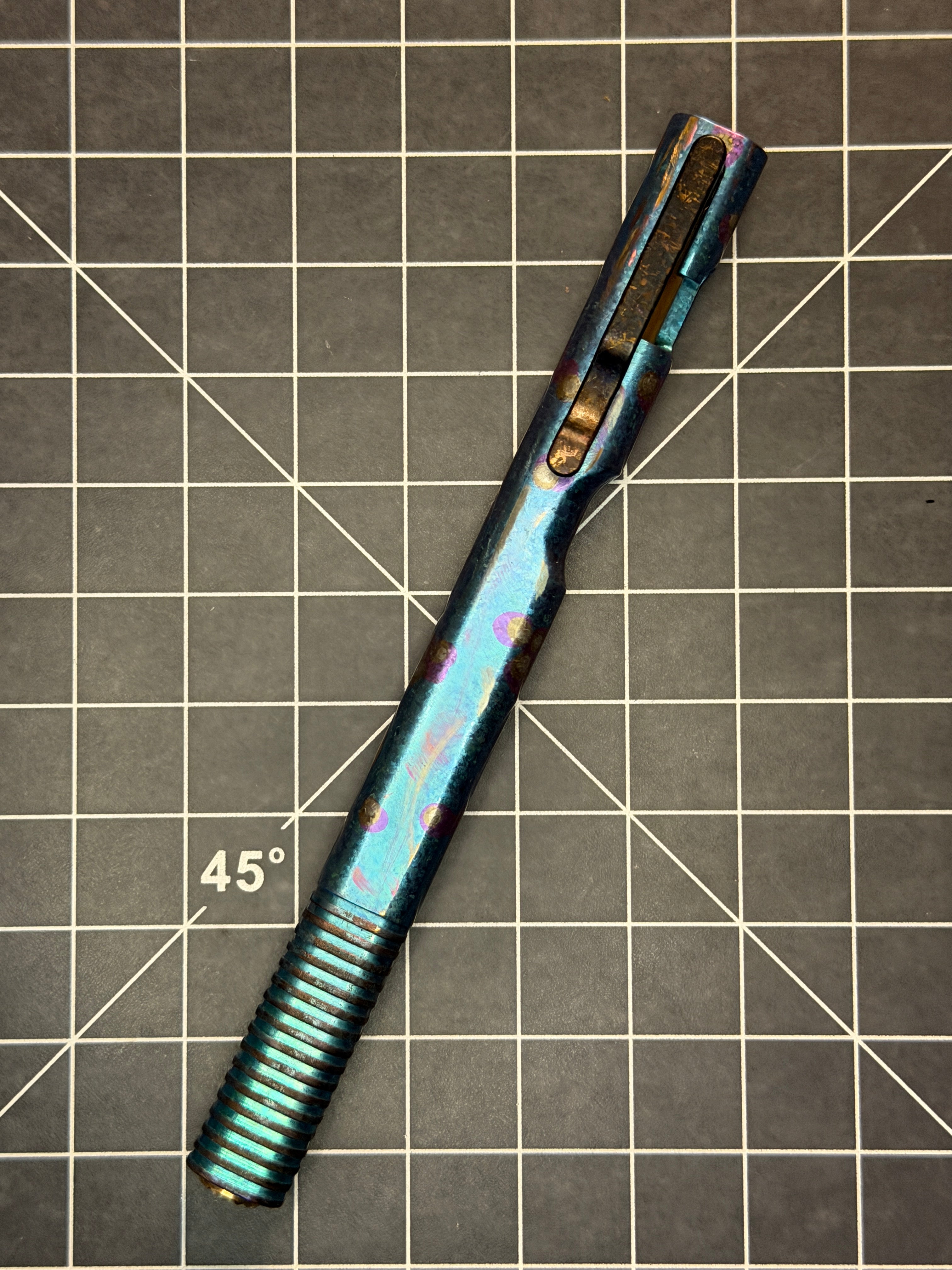 Gradient Color Crystal Titanium Oval V3 - #6