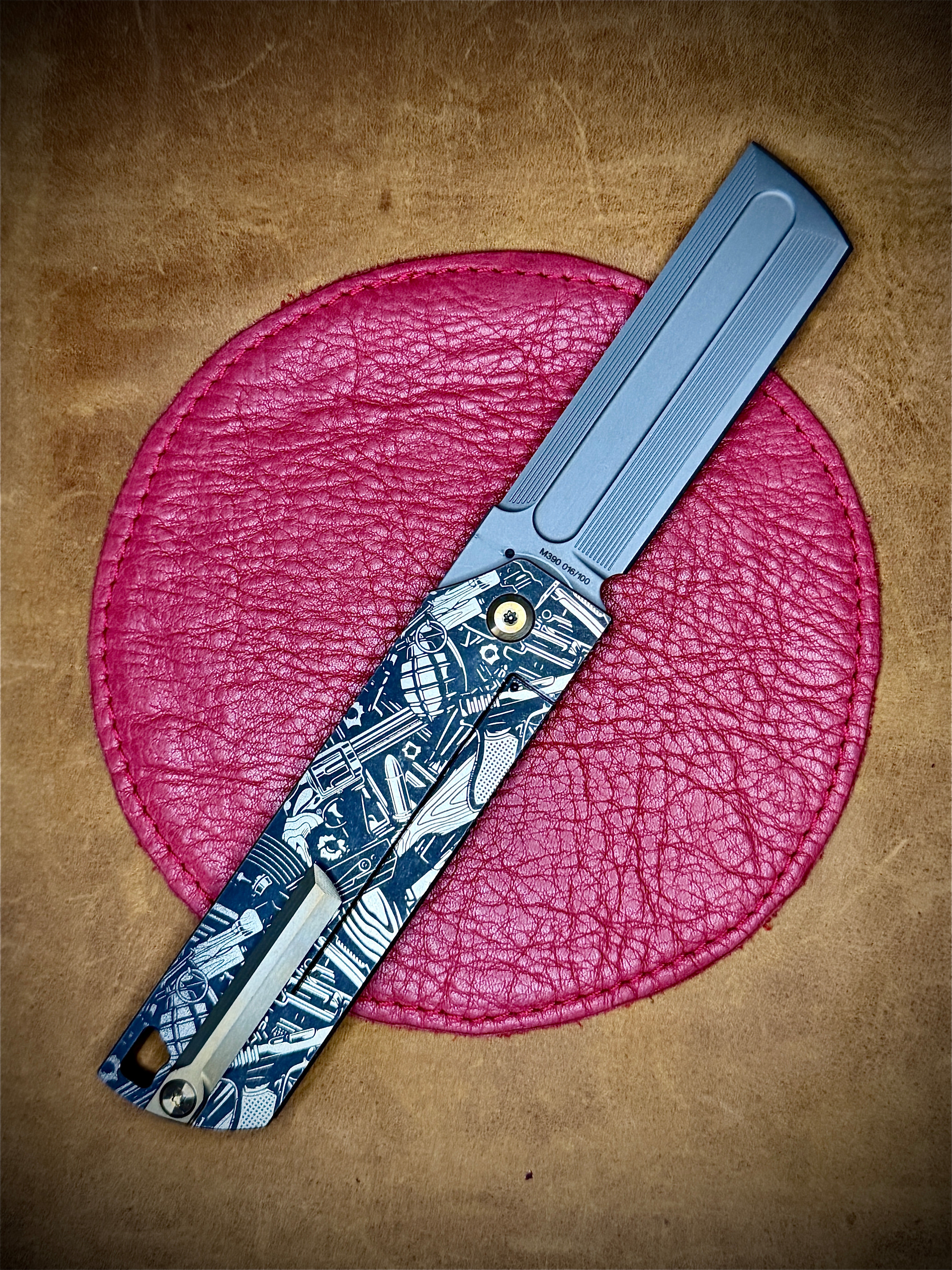 Gearing For War Art Flipper folding knife (MaximX) w/ Clip (Copy)