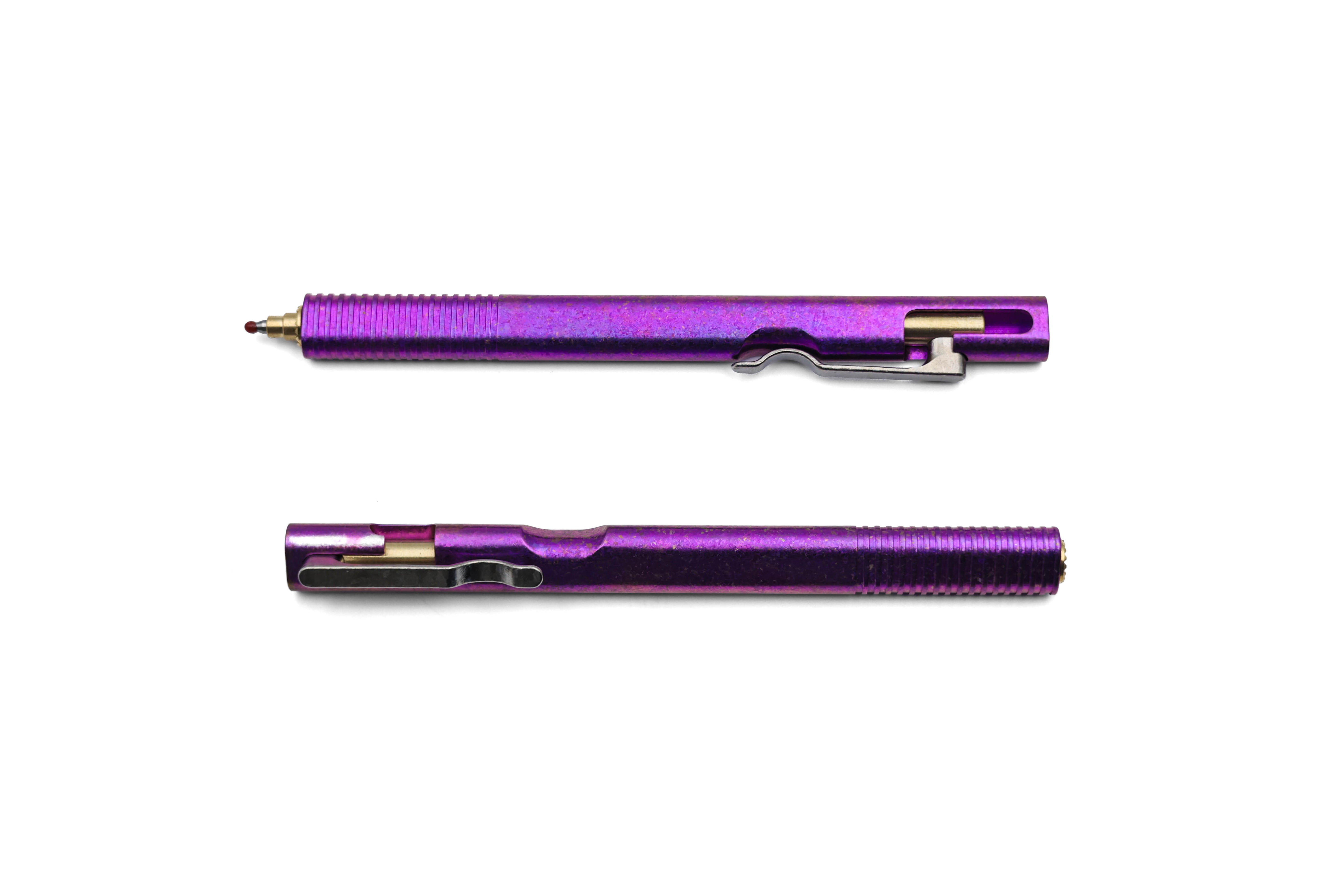 Gradient Color Crystal Titanium Oval V3 - Bolt Pen