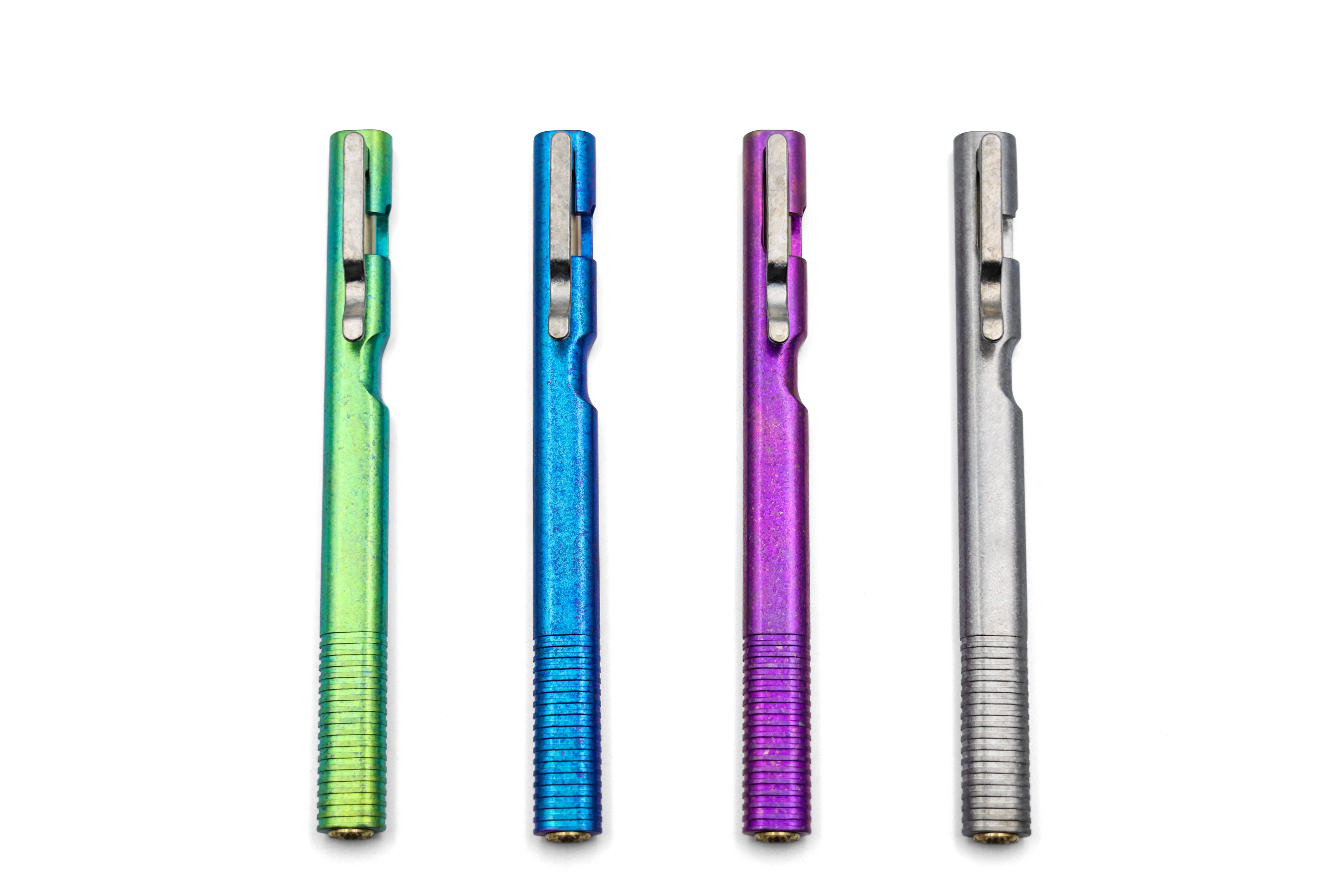 Gradient Color Crystal Titanium Oval V3 - Bolt Pen